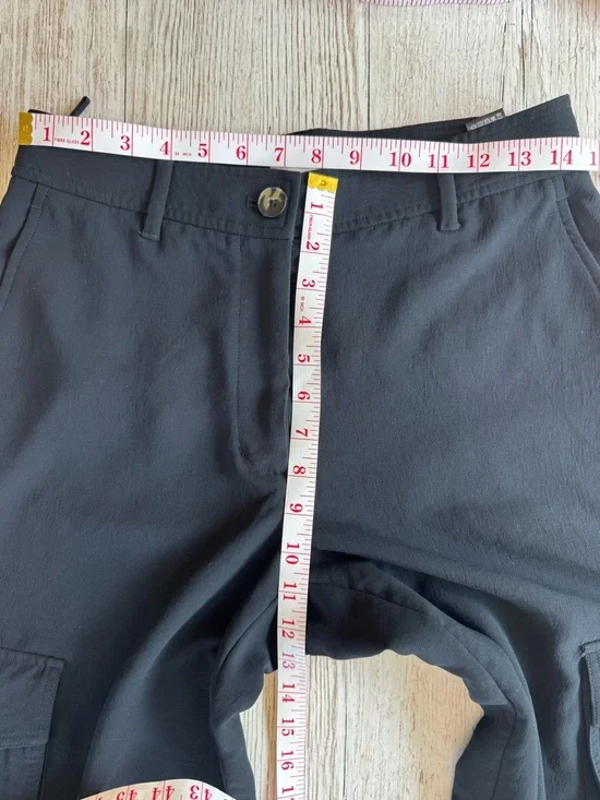 Wilfred by Aritzia Wide Leg Cargo Utility Pants in Black size 8 - Picture 6 of 10